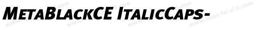 MetaBlackCE ItalicCaps字体转换
